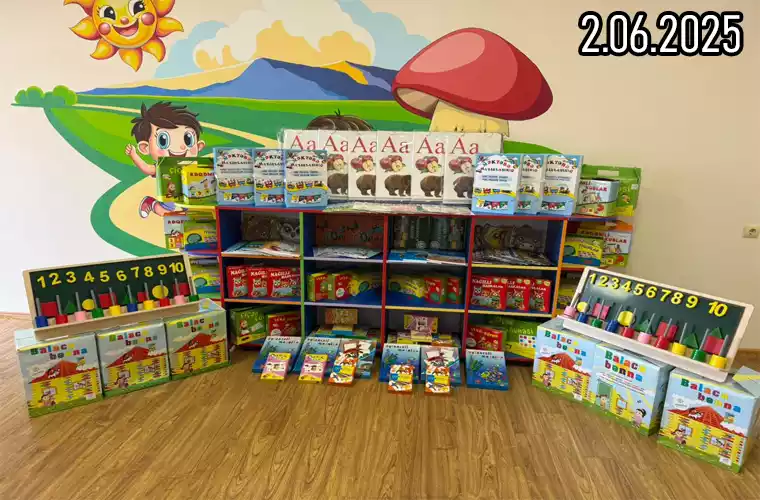 Наша продукция в детском саду Ханкенди